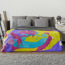 Lade das Bild in den Galerie-Viewer, Flying Flamingo - Lieblingsdecke Premium 150 x 100 cm